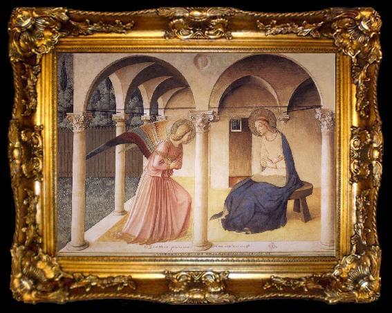 framed  Fra Angelico The Verkundigung, ta009-2